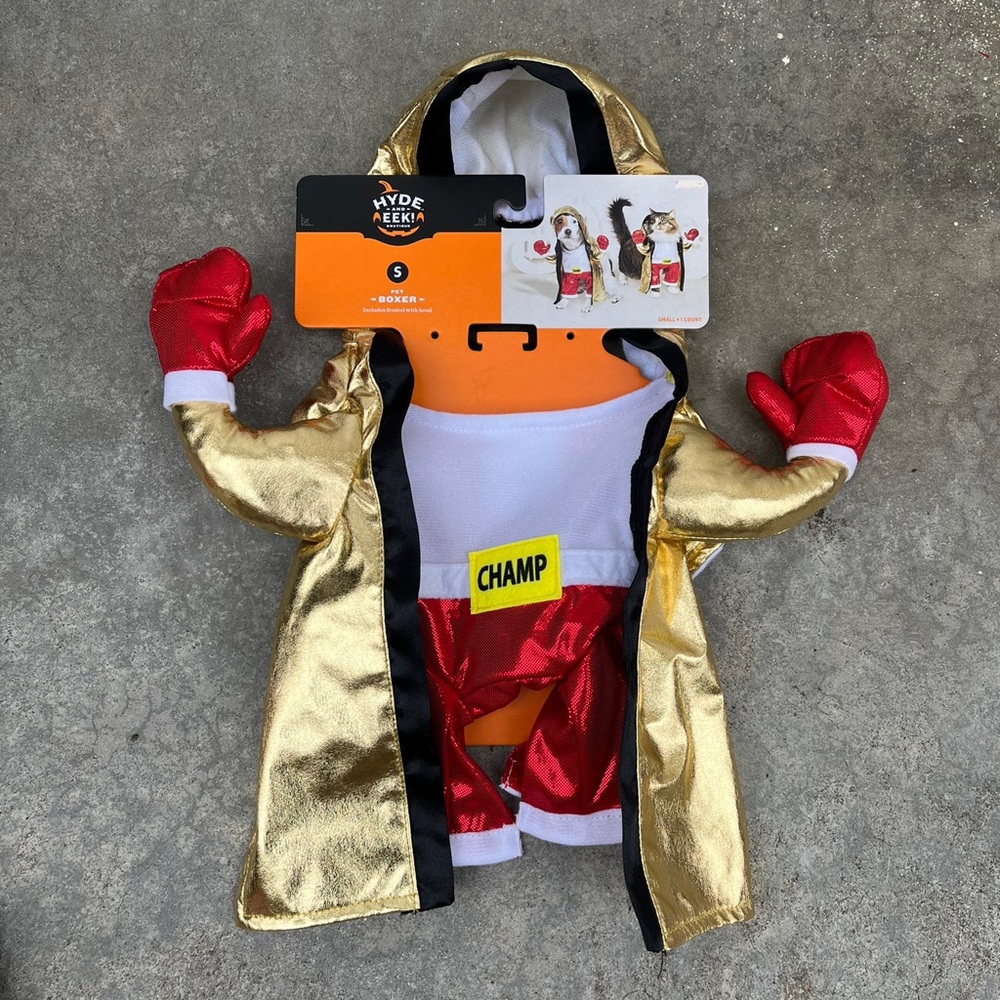 🎃 Halloween Pet Custom Boxer Champ Outfit for Dogs Hyde & EEK Boxer Outfit SMALL - Picture 3 of 12